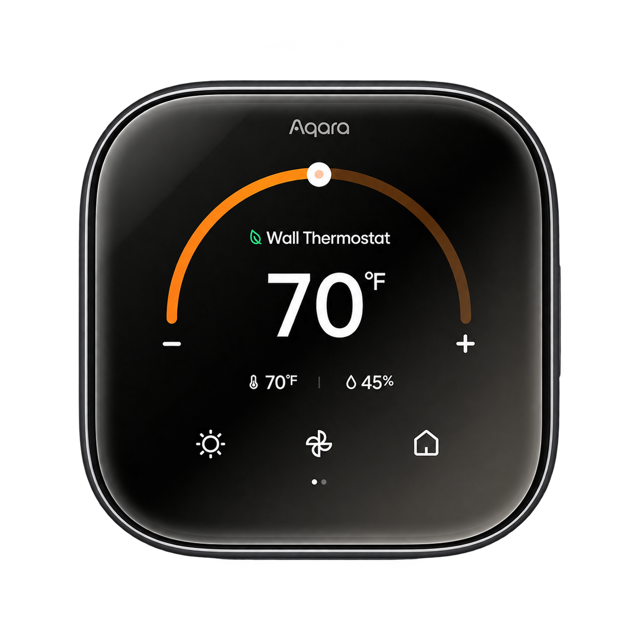 Aqara Thermostat Hub W200 showing a 70 degree temperature setting